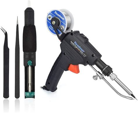 toolour - pistola de soldadura térmica stainless steel pipe parts|Soldering Gun Kit Toolour Internal Heat Solder Iron Gun, 60W .